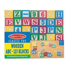 Melissa & Doug - Wooden Abc & 123 Blocks