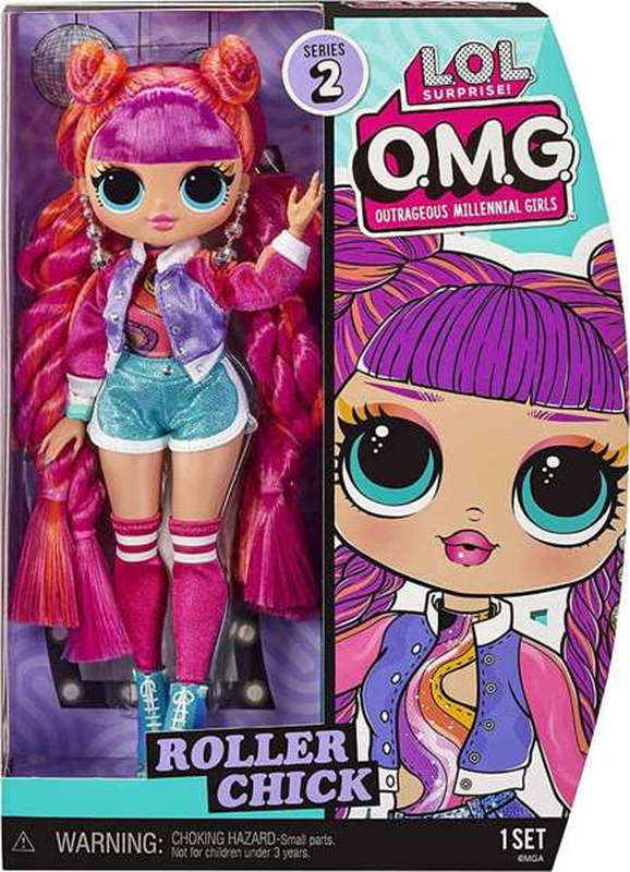 L.O.L. SURPRISE O.M.G. HOS DOLL SERIES 2 ROLLER CHICK