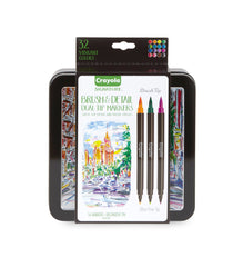 Crayola Signature Brush & Detail Dual-Tip Markers 16 Markers