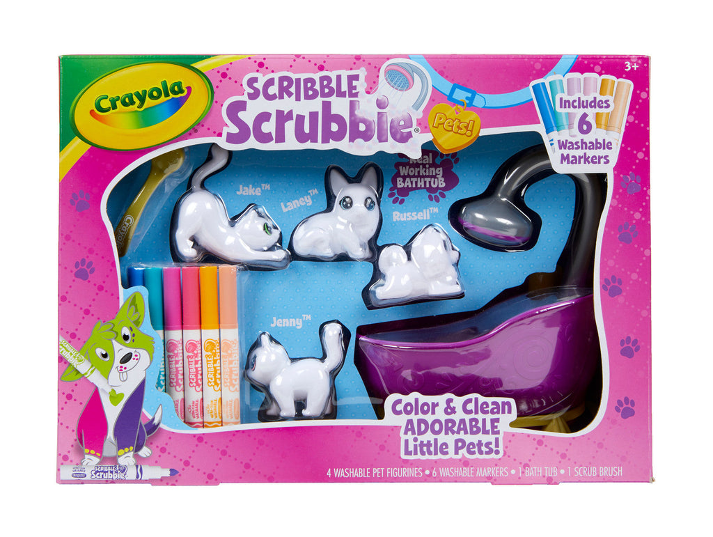 Crayola Scribble Scrubbie Pets Bath Tub Playset