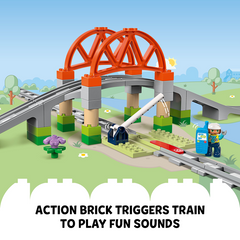 LEGO 10426 Duplo Trains Train Bridge And Tracks Expansion Set