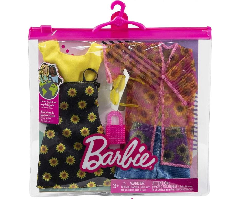 Barbie Fashions 2 Pack Yellow Top And Flower Shirt