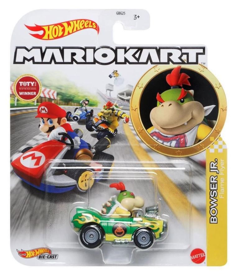 Hot Wheels Mario Kart Bowser Jr. Flame Flyer