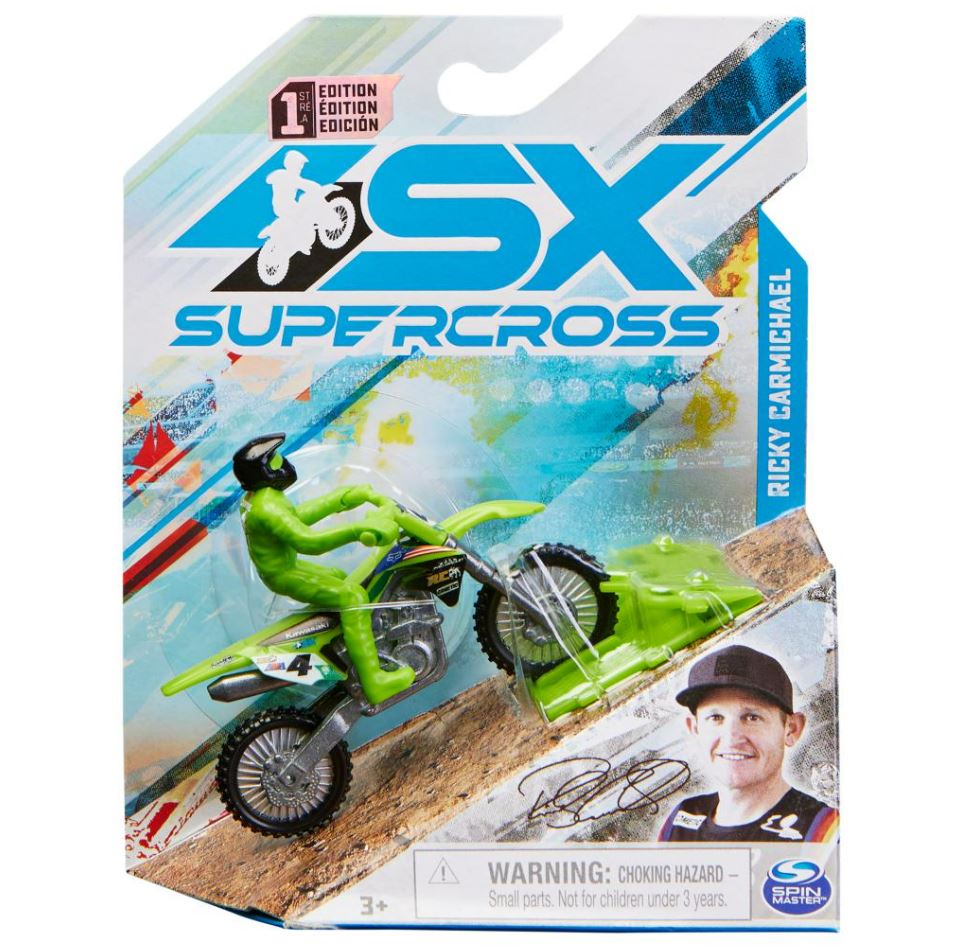 Sx Supercross 1:24 Die Cast Motorcycle - Ricky Carmichael