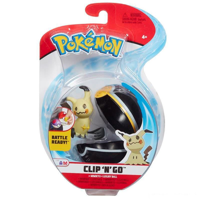 Pokemon Clip N Go Mimikyu & Luxury Ball