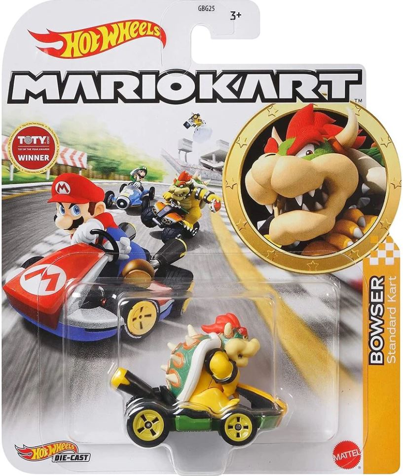 Hot Wheels Mario Kart Bowser Standard Kart