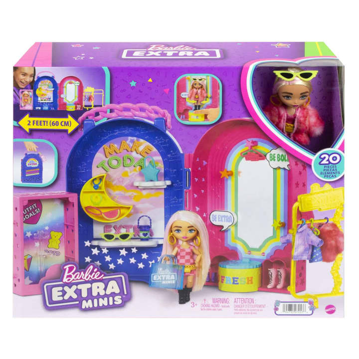 Barbie Extra Minis Boutique Travel Playset