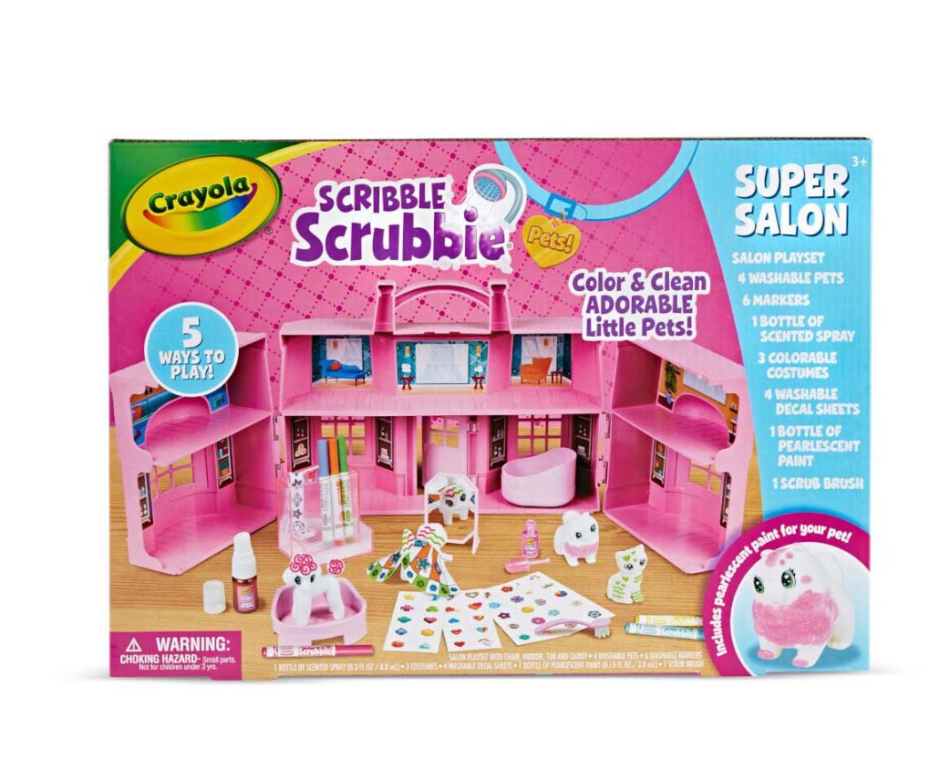 Crayola Scribble Scrubbie Pets Super Salon Playset