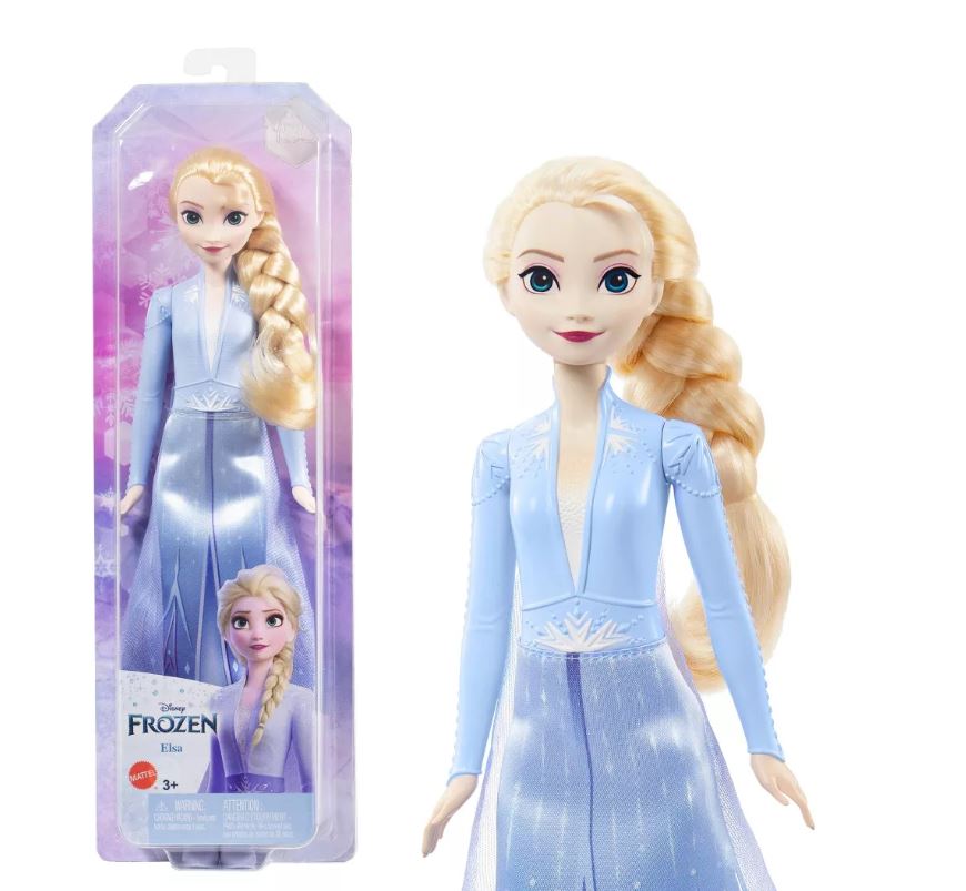 Disney Frozen Core Fashion Doll Elsa In Light Blue Dress