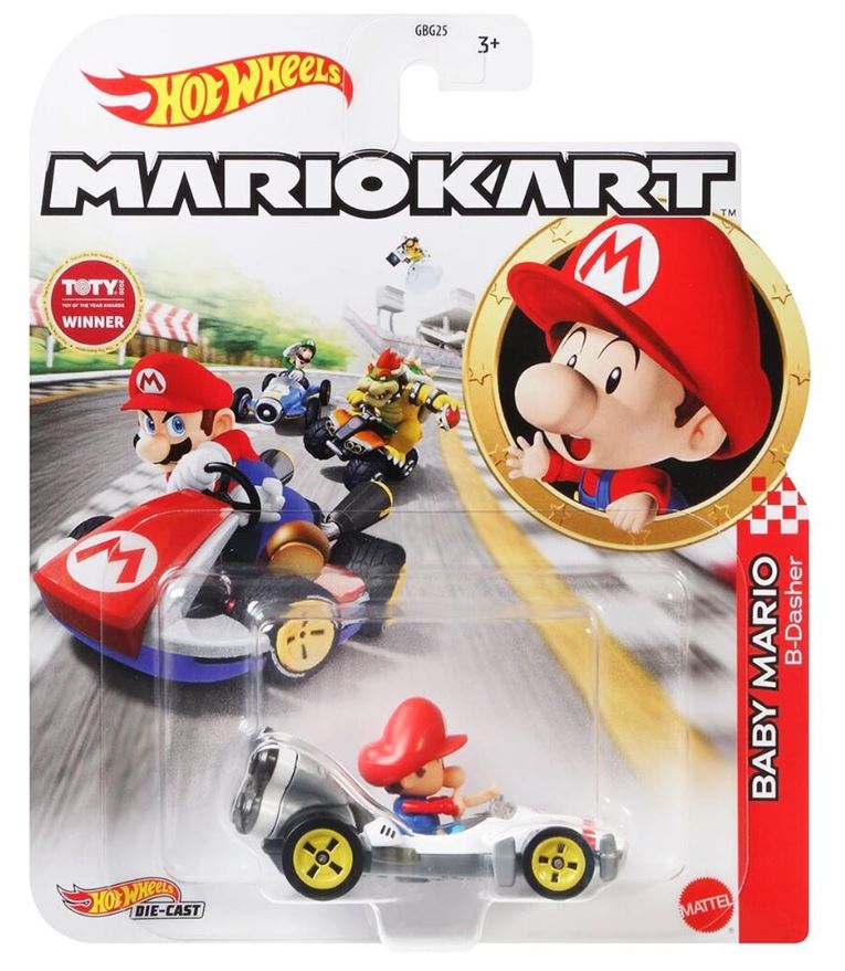 Hot Wheels Mario Kart Baby Mario B-Dasher