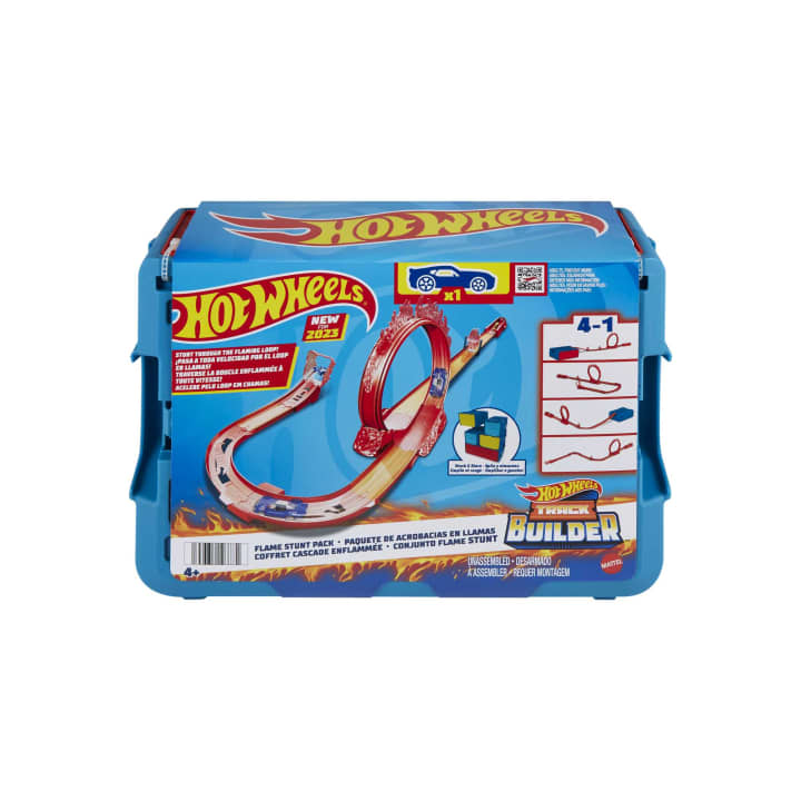 Hot Wheels Track Builder Fire Stunt Pack Playset