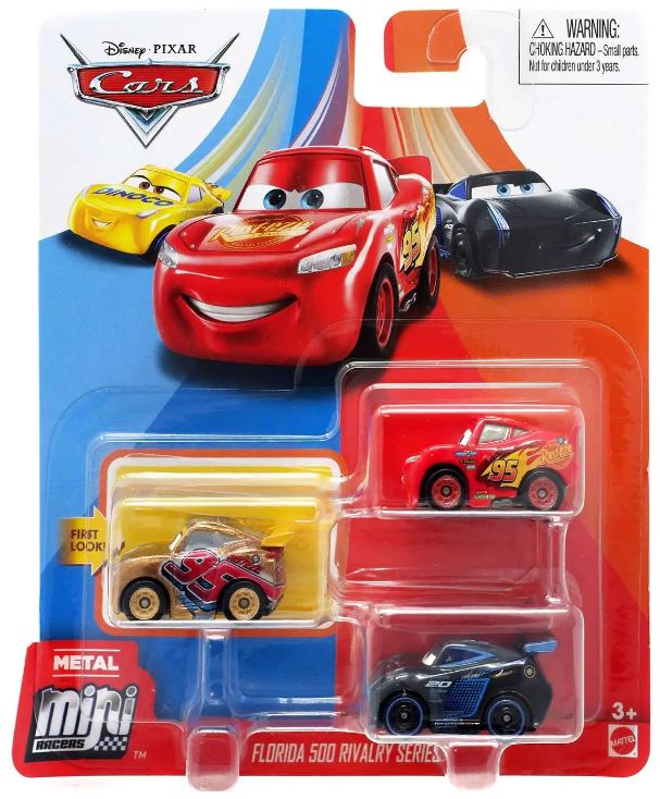 Disney Cars Mini Racers Florida 500 Rivalry Series 3 Pack