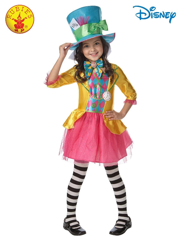 Disney Alice In Wonderland Mad Hatter Girl Deluxe Costume Size 6-8