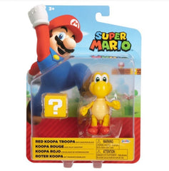 Nintendo Super Mario 4 Inch Figures W29 Koopa Troopa With Question Block