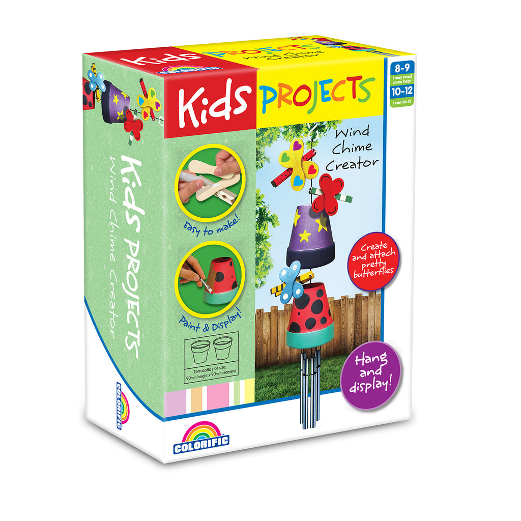 Kids Projects Colourific Wind Chime Set - Toyworld Aus