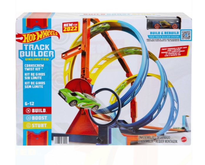 Hot Wheels Track Builder Unlimited Corkscrew Twist Kit Playset