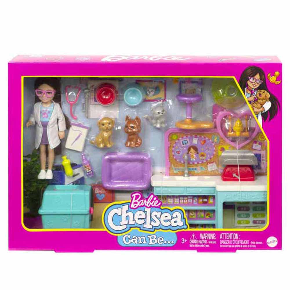 Barbie Chelsea Can Be... Pet Vet Doll And Playset