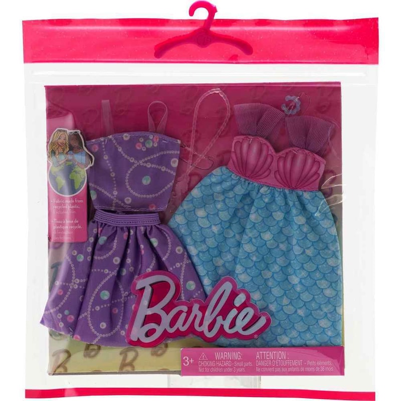 Barbie Fashions 2 Pack Mermaid-Themed Dress Set