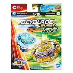 Beyblade Burst Quad Drive Dual Pack Magma Roktavor R7 Vs Gilded Balderov B7