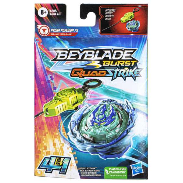 Beyblade Burst Quadstrike Starter Pack Hydra Poseidon P8