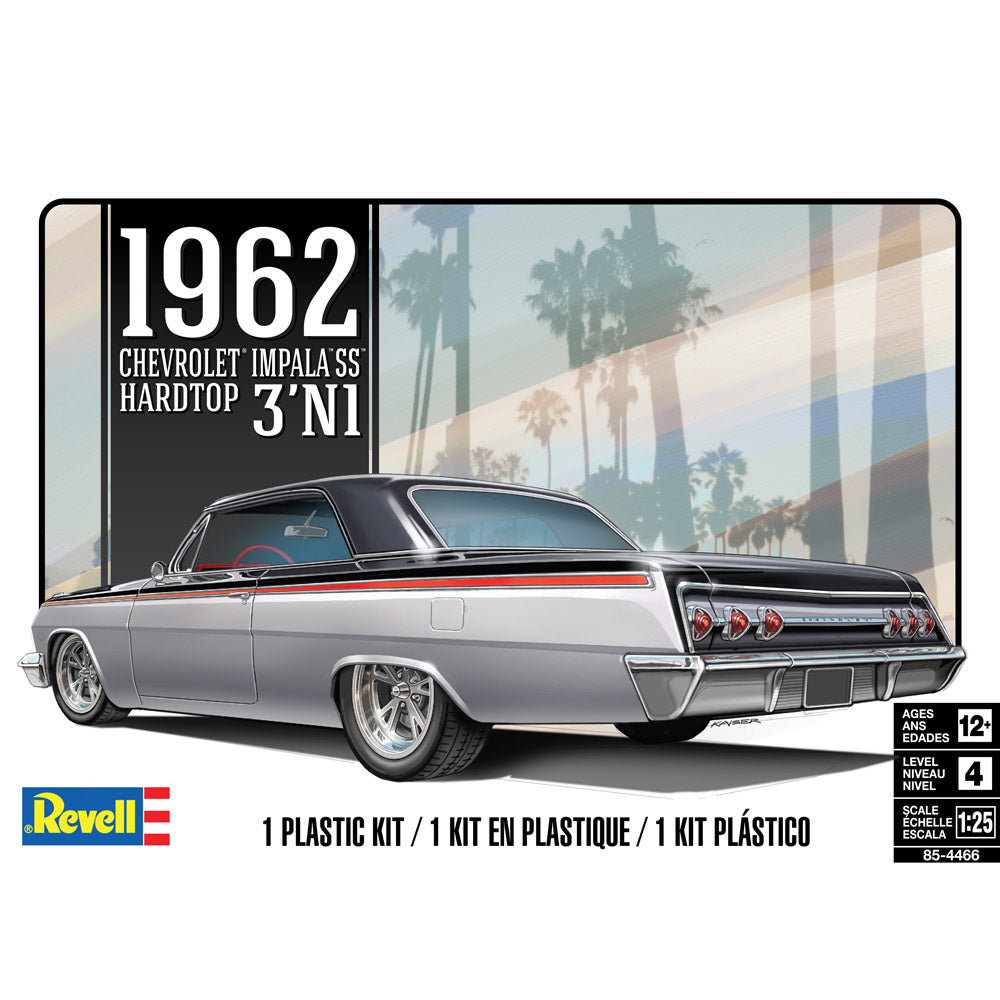 Revell Model Vehicles - '62 Chevy Impala Hard Top 3 In 1 1:25 Scale