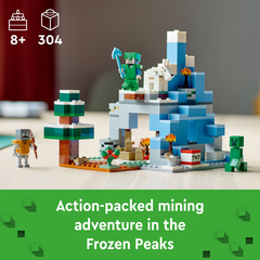 LEGO 21243 Minecraft The Frozen Peaks