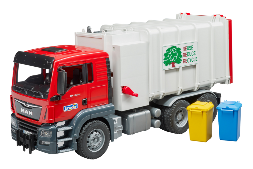 Bruder 1:16 Man Tgs Side Loading Garbage Truck