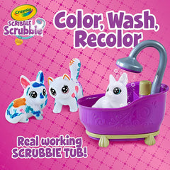 Crayola Scribble Scrubbie Pets Bath Tub Playset