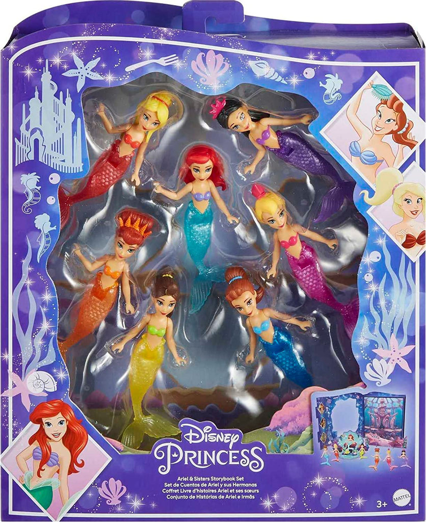 Disney Princess Ariel And Sisters Storybook Playset