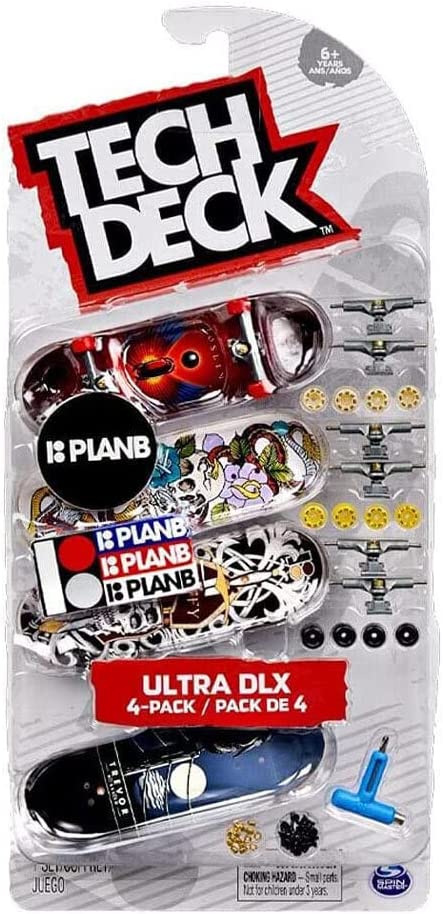 Tech Deck Ultra Dlx Fingerboard 4 Pack - Plan B