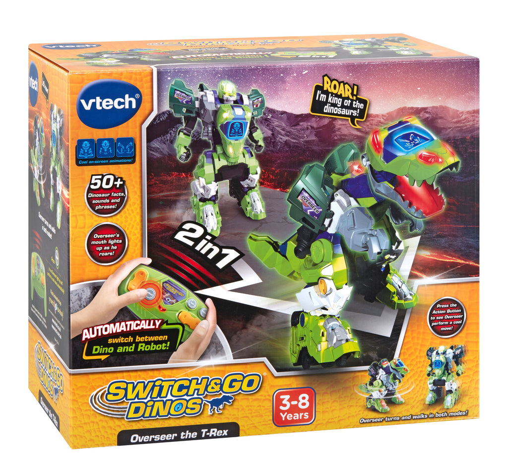 VTech Switch & Go Dinos Overseer The T-Rex Green