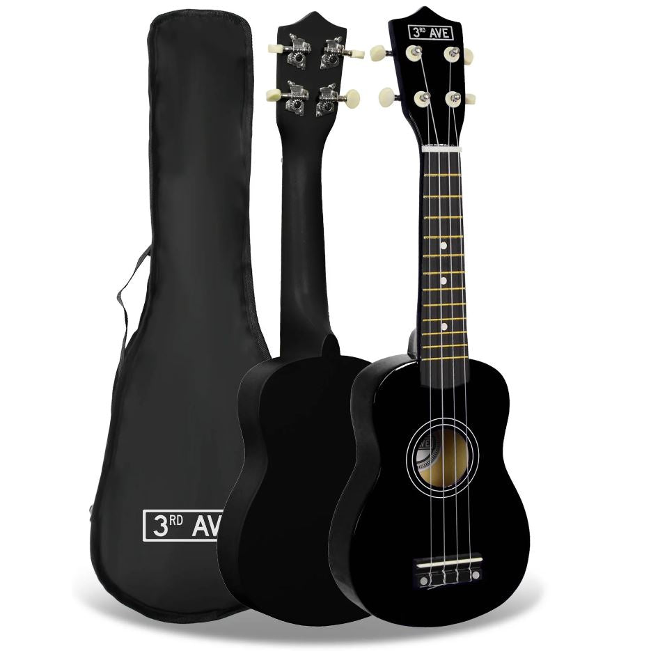 3Rd Avenue Soprano Ukulele Black