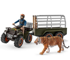 Schleich Wild Life Quad Bike With Trailer And Ranger Set