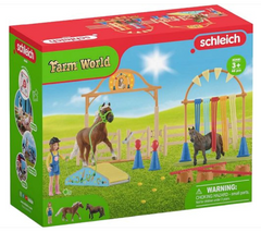 Schleich Farm World Pony Agility Training Set