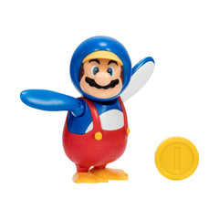 Nintendo Super Mario 10cm Figure Penguin Mario With Coin