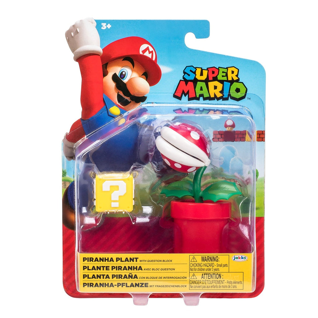 SUPER MARIO 4 INCH FIGURE PIRANHA PLANT