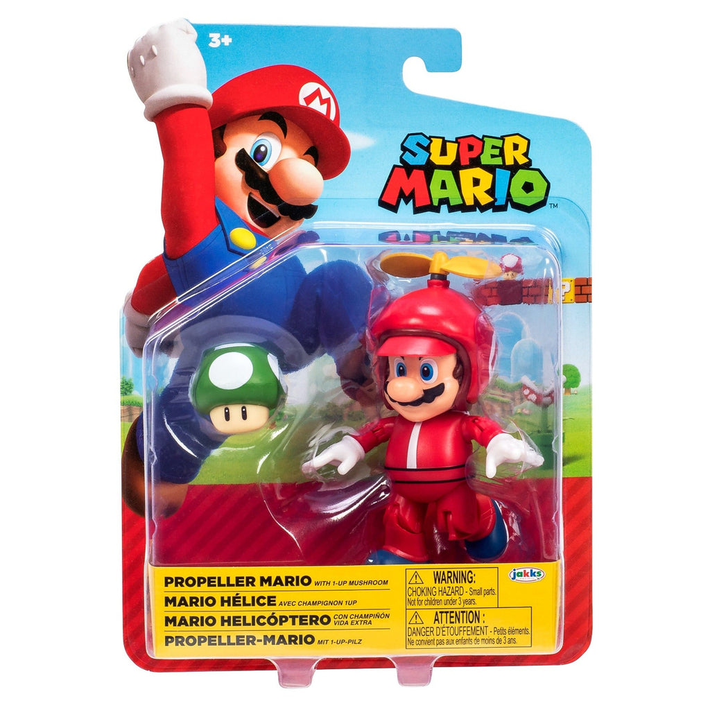 SUPER MARIO 4 INCH FIGURE PROPELLER MARIO