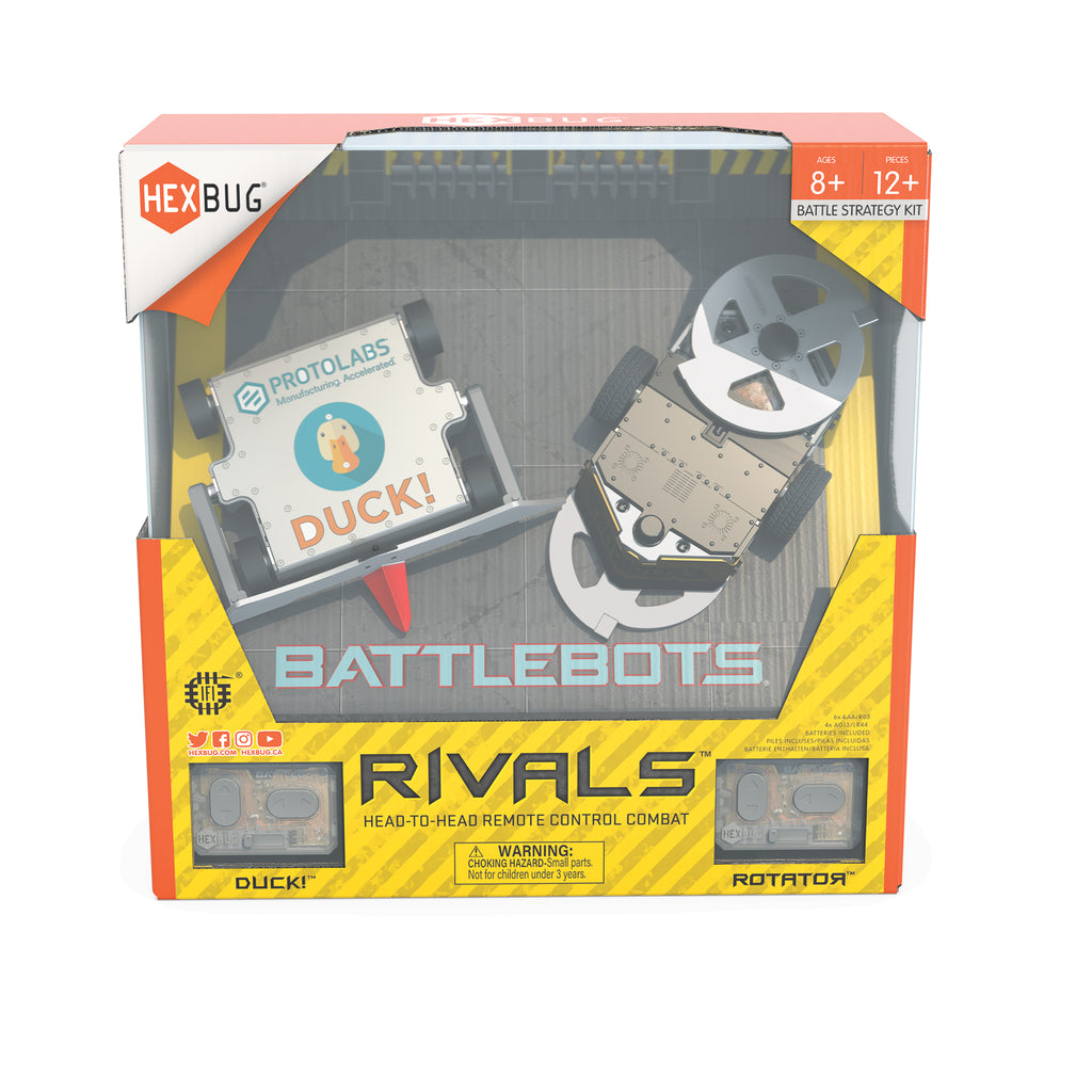 HEXBUG Battlebots Rivals V 2Pk - Duck & Rotator