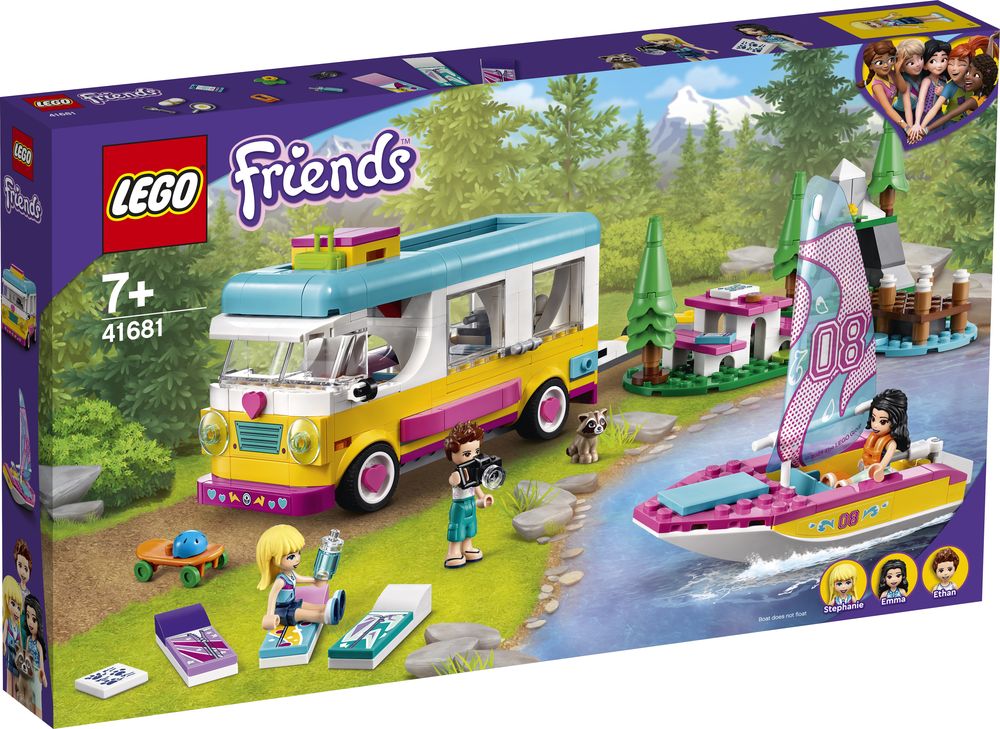 LEGO 41681 Friends Forest Camper Van And Sailboat