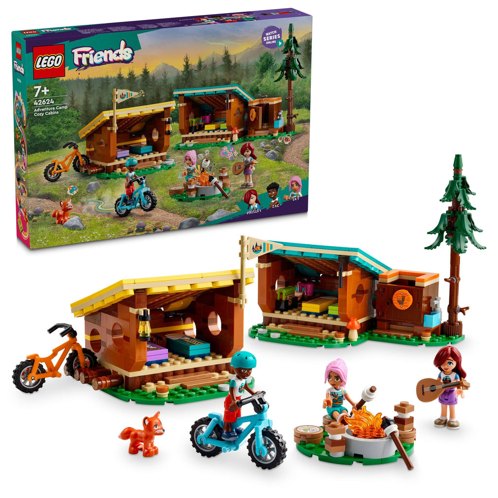 LEGO 42624 Friends Adventure Camp Cozy Cabins