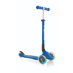 Globber Primo Foldable With Lights Scooter - Navy Blue