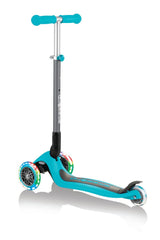 Globber Primo Foldable Lights Scooter - Teal