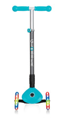 Globber Primo Foldable Lights Scooter - Teal