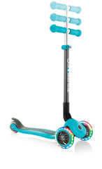 Globber Primo Foldable Lights Scooter - Teal