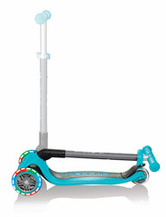 Globber Primo Foldable Lights Scooter - Teal