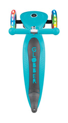 Globber Primo Foldable Lights Scooter - Teal