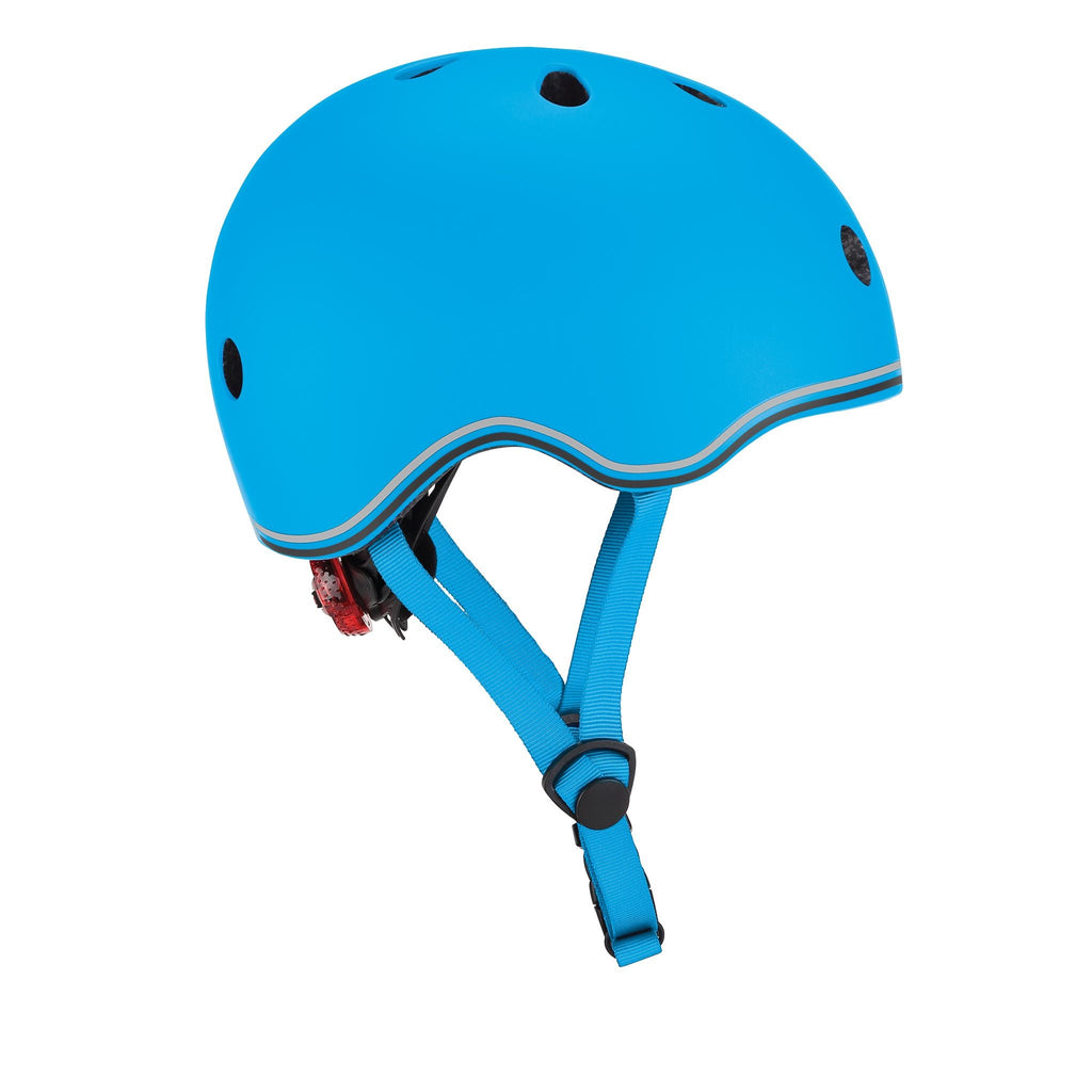 Globber Toddler Helmet With Flashing Led Light - Light Blue XS-S