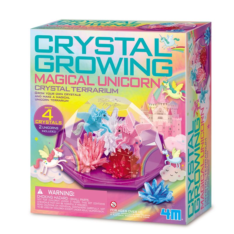 4M Crystal Growing Magical Unicorn Crystal Terrarium