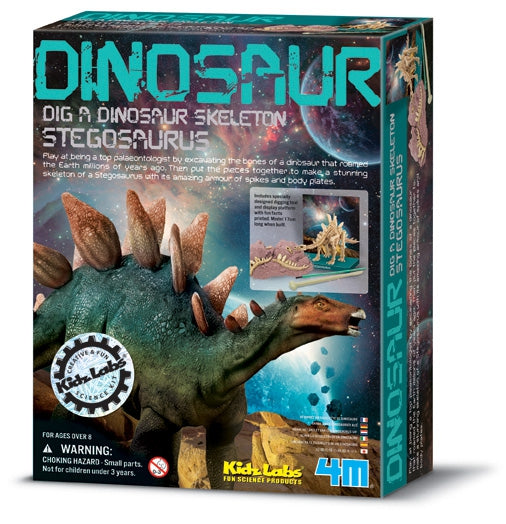 4M Kidz Labs Dinosaur Excavation Kit Stegosaurus