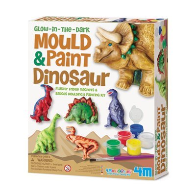 4M Mould & Paint Glow-In-The-Dark Dinosaur